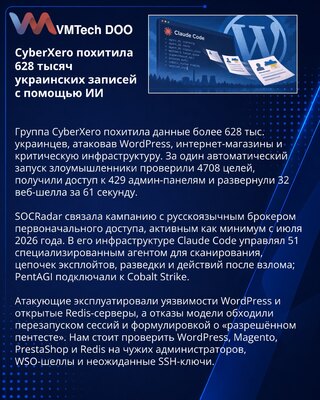 CyberXero campaign pairs Claude Code with attacks on Ukrainian targets