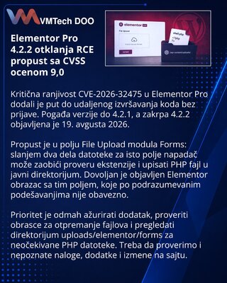 Elementor Pro patch fixes unauthenticated PHP upload vulnerability