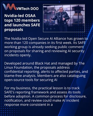 Open Secure AI Alliance launches SAFE proposals after rapid expansion
