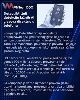 DetectifAI develops on-device detection for deepfake voices