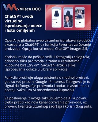 OpenAI добавила в ChatGPT виртуальную примерку одежды