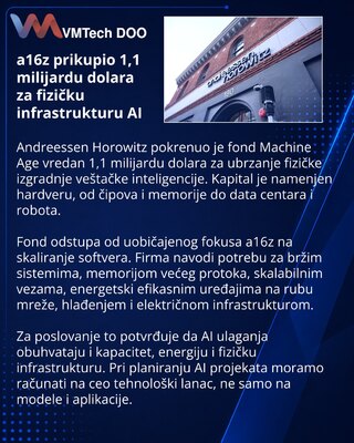 a16z запустила фонд Machine Age на $1,1 млрд для инфраструктуры ИИ
