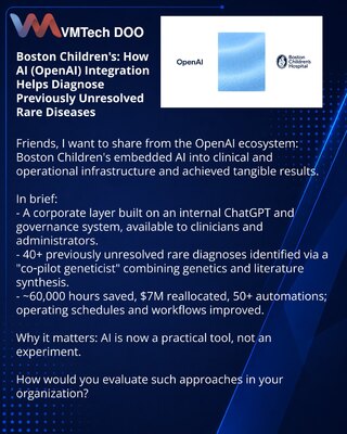 Boston Children's: How AI (OpenAI) Integration Helps Diagnose Previously Unresolved Rare Diseases