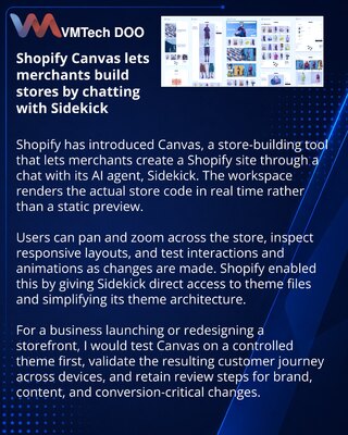 Shopify launches Canvas for AI-assisted online store building
