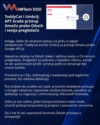 ToddyCat and Umbrij: APT Steals Gmail Access via OAuth and Browser Sessions