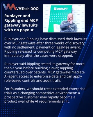 Runlayer and Rippling dismiss competing MCP gateway lawsuits