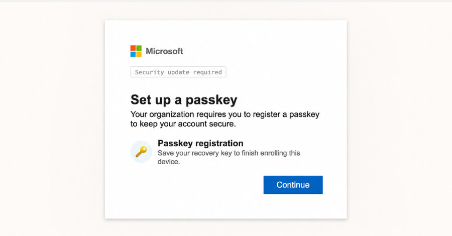 Lažna registracija Entra Passkey: novi način preuzimanja Microsoft 365 putem vishinga