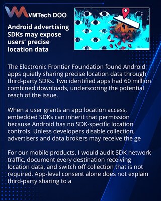 EFF предупредила о скрытой передаче геолокации через рекламные SDK Android