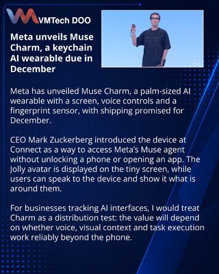 Meta Muse Charm donosi AI agenta u format priveska
