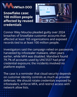 Moucka pleads guilty in Snowflake customer account breach case