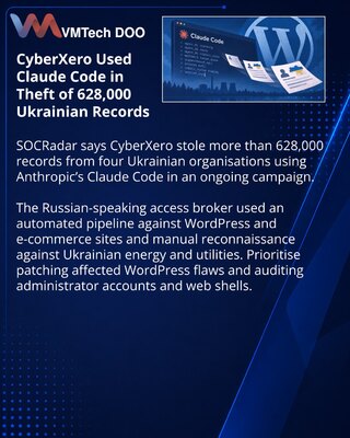 CyberXero campaign pairs Claude Code with attacks on Ukrainian targets