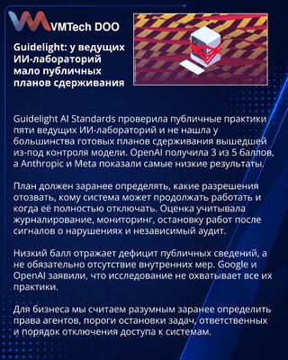 Guidelight finds limited public AI containment planning at major labs