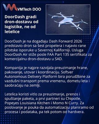 DoorDash Air Puts Ground Operations Before Its New Delivery Drone