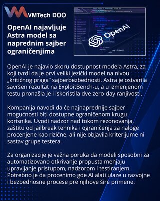 OpenAI details Astra safeguards for advanced cyber capabilities