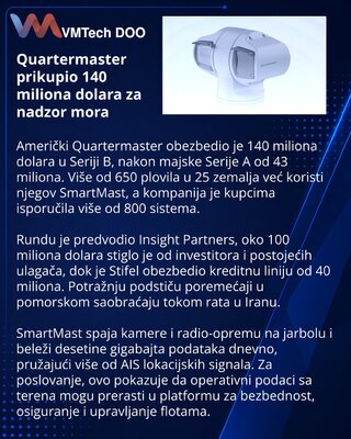 Quartermaster привлекла $140 млн на сеть морского мониторинга