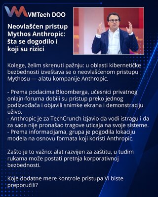 Neovlašćen pristup Mythos Anthropic: šta se dogodilo i koji su rizici