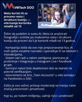 Meta использует ИИ для оценки роста и структуры костей — чтобы выявлять пользователей младше 13