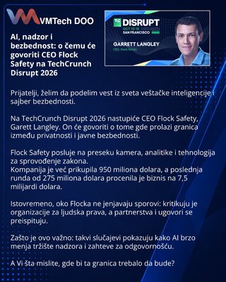 AI, nadzor i bezbednost: o čemu će govoriti CEO Flock Safety na TechCrunch Disrupt 2026