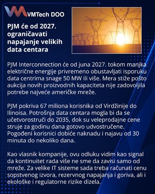 PJM введёт временные отключения дата-центров мощностью от 50 МВт