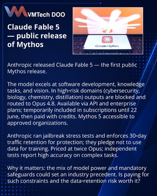 Claude Fable 5 — javna verzija Mythos