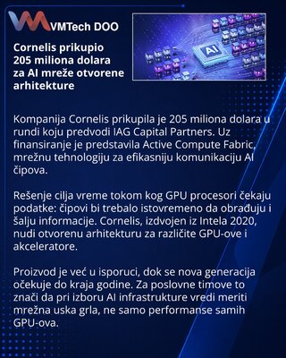 Cornelis prikupio 205 miliona dolara za mrežnu AI infrastrukturu