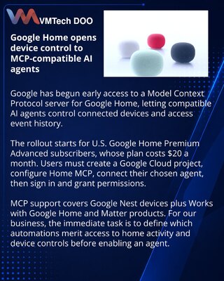 Google Home открыл ранний доступ ИИ-агентам через MCP