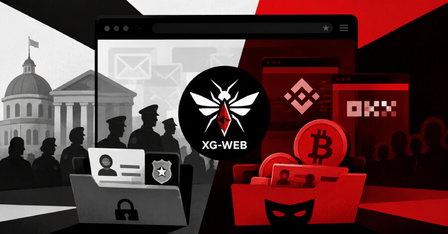 Jewelbug использовала XG-Web для шпионажа и криптомошенничества
