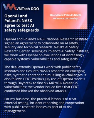 OpenAI and NASK launch AI safety research collaboration in Poland