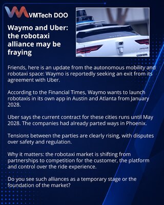 Waymo и Uber: похоже, альянс в роботакси трещит по швам