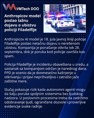 Модель Anthropic направила полиции Филадельфии ложную наводку