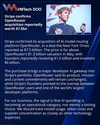 Stripe preuzima OpenRouter za 7,5 milijardi dolara