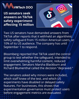 Сенаторы США потребовали от TikTok раскрыть детали эксперимента с защитой