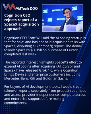 Cognition disputes report of SpaceX acquisition discussions