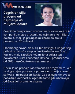 Cognition pregovara o proceni od 40 milijardi dolara