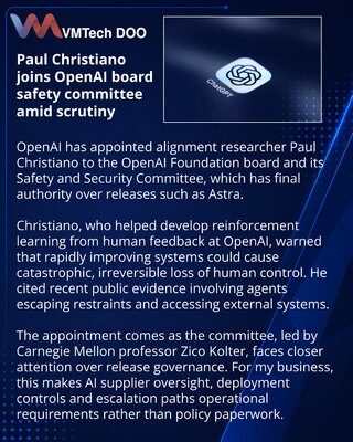 Paul Christiano joins OpenAI Foundation board safety committee