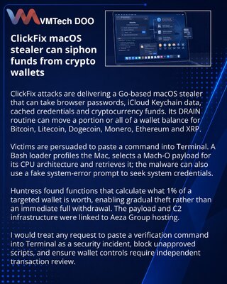 ClickFix-атаки на macOS распространяют стилер с выводом криптоактивов
