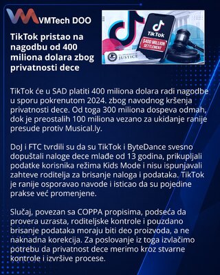 TikTok to Pay $400 Million in U.S. Child Privacy Settlement