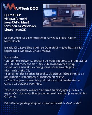 QuimaRAT: кроссплатформенный Java-RAT в формате MaaS для Windows, Linux и macOS