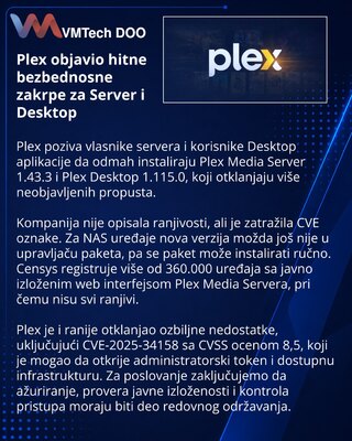 Plex выпустила срочные обновления Media Server и Desktop