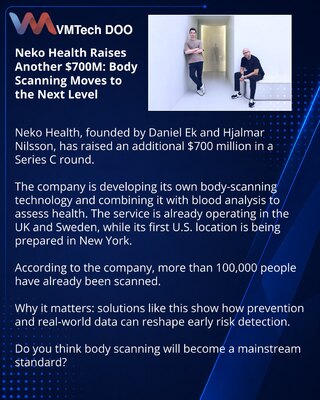Neko Health Raises Another $700M: Body Scanning Moves to the Next Level