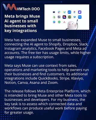 Meta расширила доступ к AI-агенту Muse для малого бизнеса