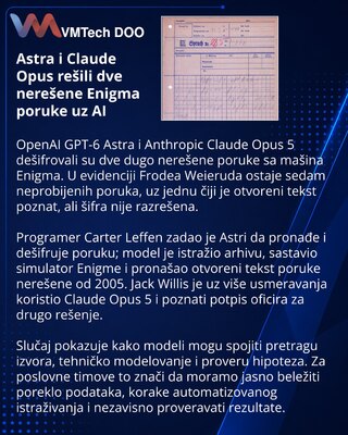 Astra и Claude Opus помогли расшифровать два сообщения Enigma