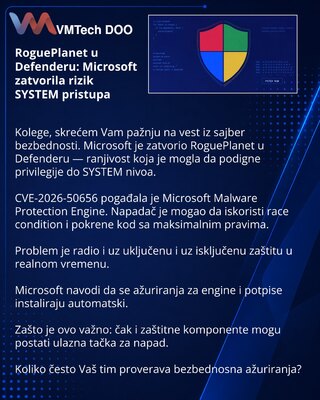 RoguePlanet in Defender: Microsoft closes SYSTEM-access risk