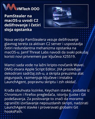 PamStealer для macOS получил серверную расшифровку и Git-закрепление