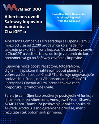 Albertsons внедряет Safeway в ChatGPT для планирования покупок