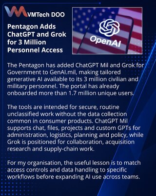 Пентагон добавил ChatGPT и Grok в защищённый портал GenAI.mil