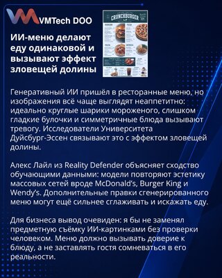 AI meniji i problem uniformne estetike hrane