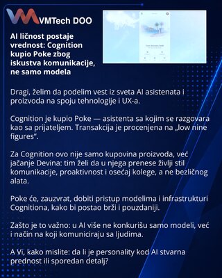 AI-персона становится активом: Cognition купила Poke ради опыта общения, а не только модели