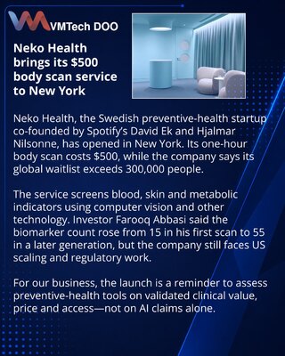 Neko Health Launches Its Preventive Body Scans in New York